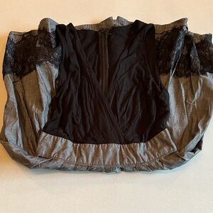 Elegant Black and Gray Lace Dress